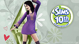 The Sims 10e Verjaardag wallpapers (PSP)