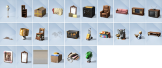 The Sims 4: Basement Treasures - Build Mode Items