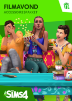 De Sims 4: Filmavond Accessoires cover box art packshot