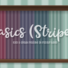 Basics Stripes Wallpaper with Kick and Crown Molding in Medium Wood