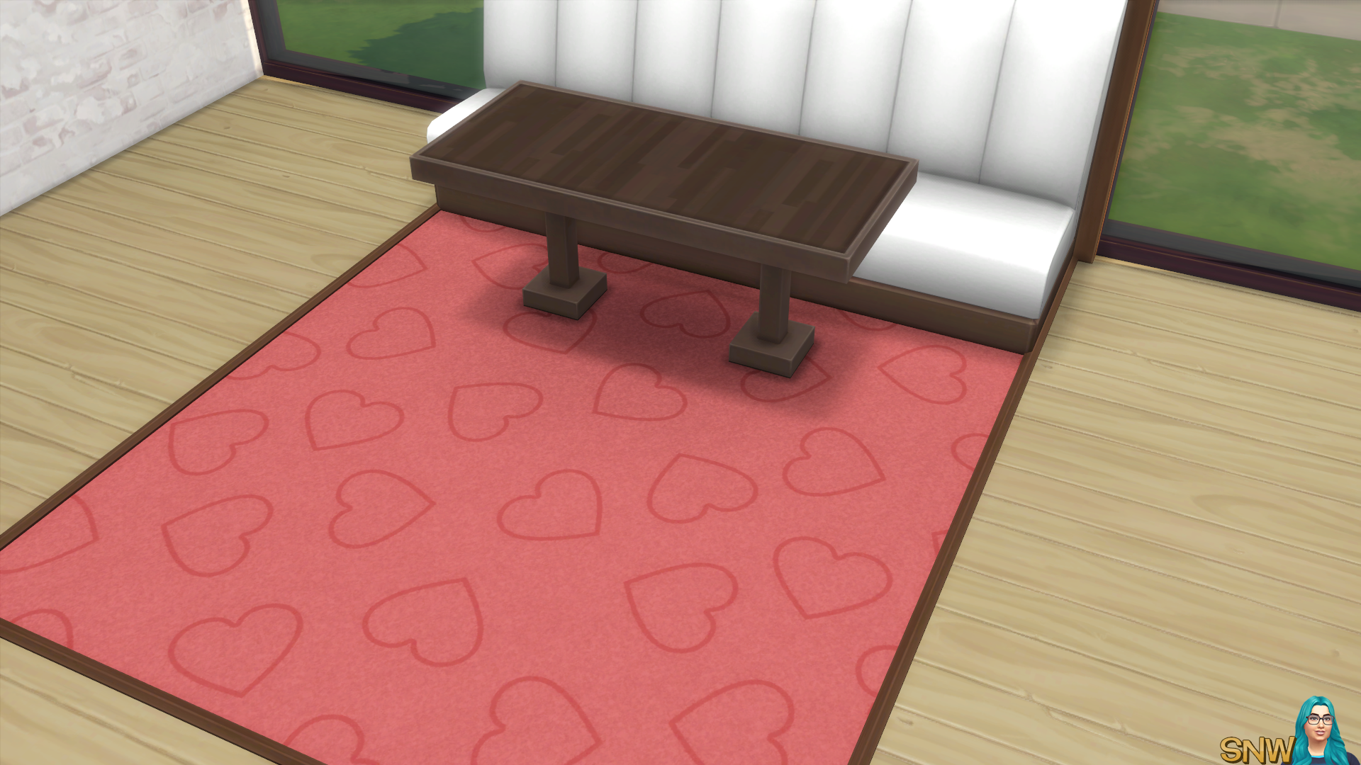 Valentine&#039;s Day 2018 / Love Carpets #5 (Hearts - Outline - Large - Dark)