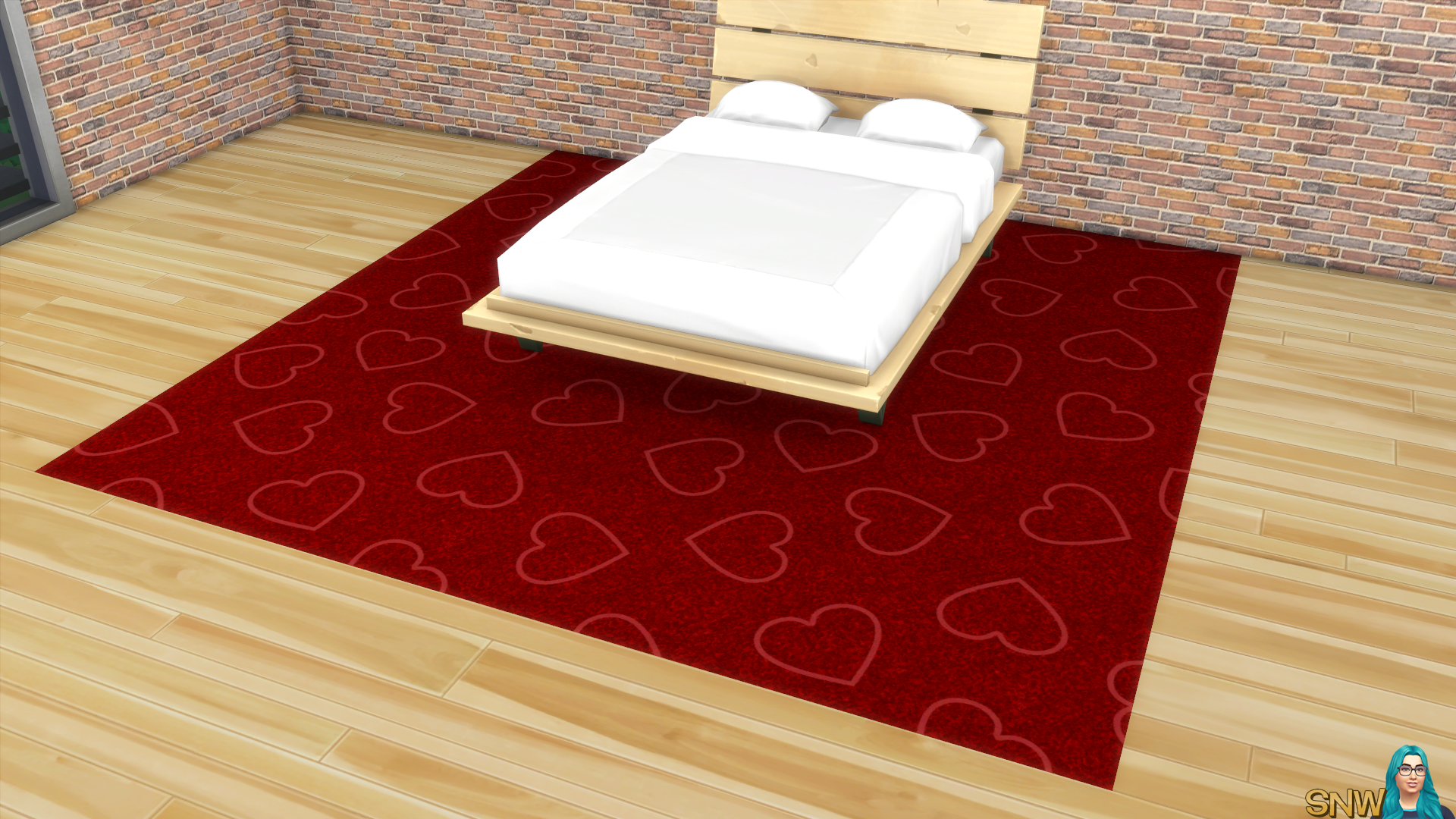 Valentine&#039;s Day 2018 / Love Carpets #3 (Hearts - Outline - Large - Light)