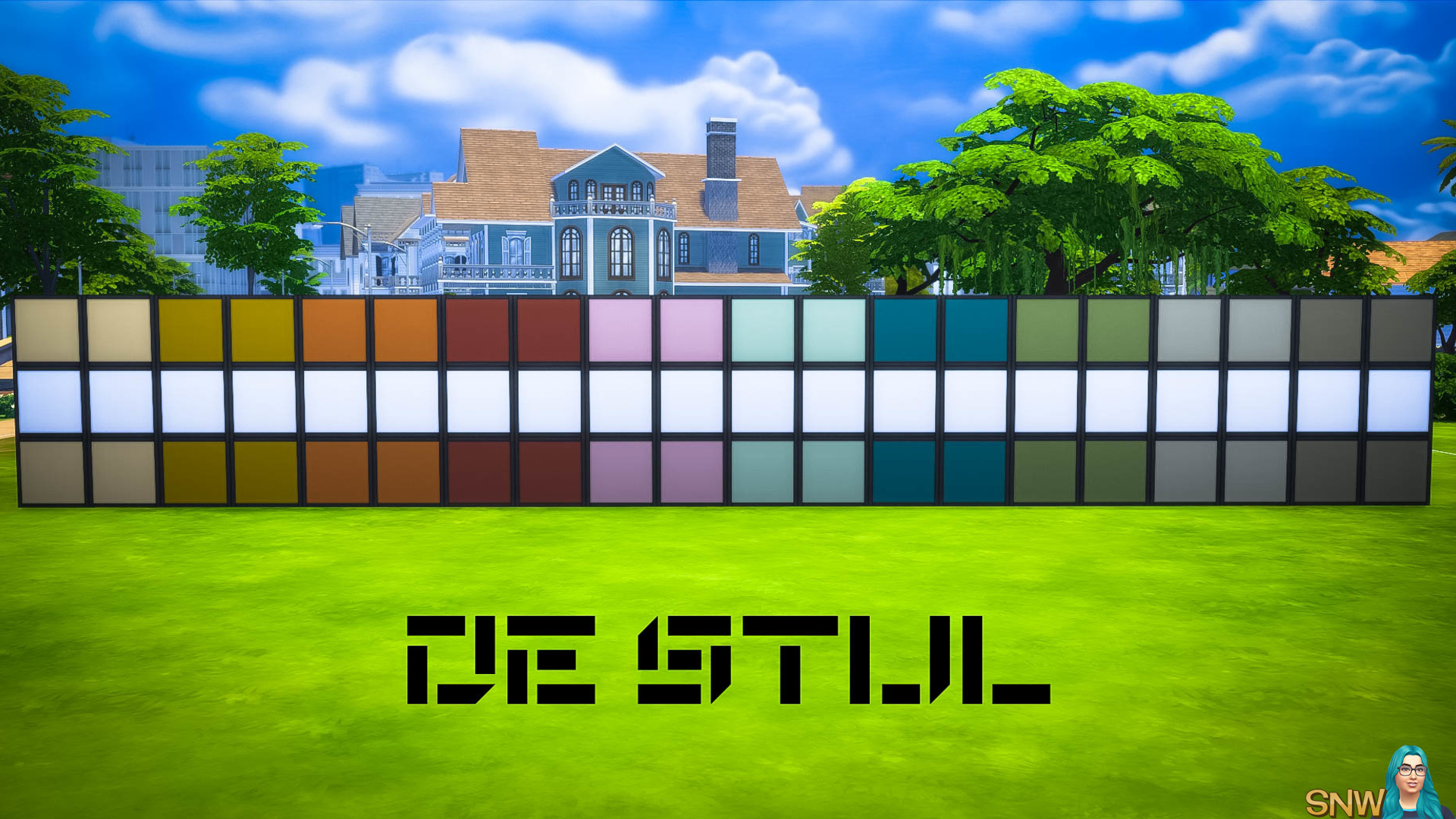 De Stijl MCM Wall Panels (Top and Bottom) #4