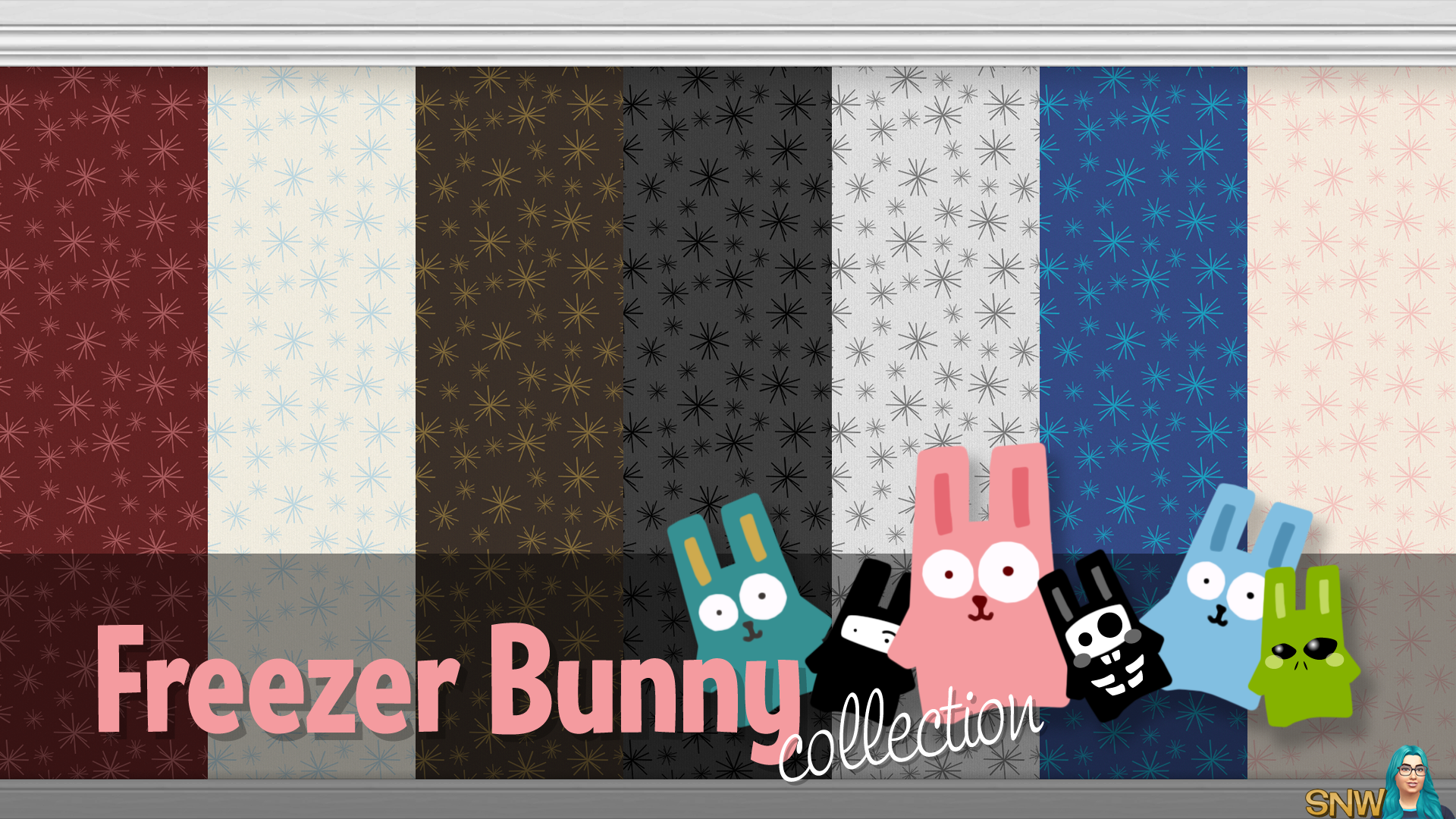 Freezer Bunny Collection: Starburst Wallpapers