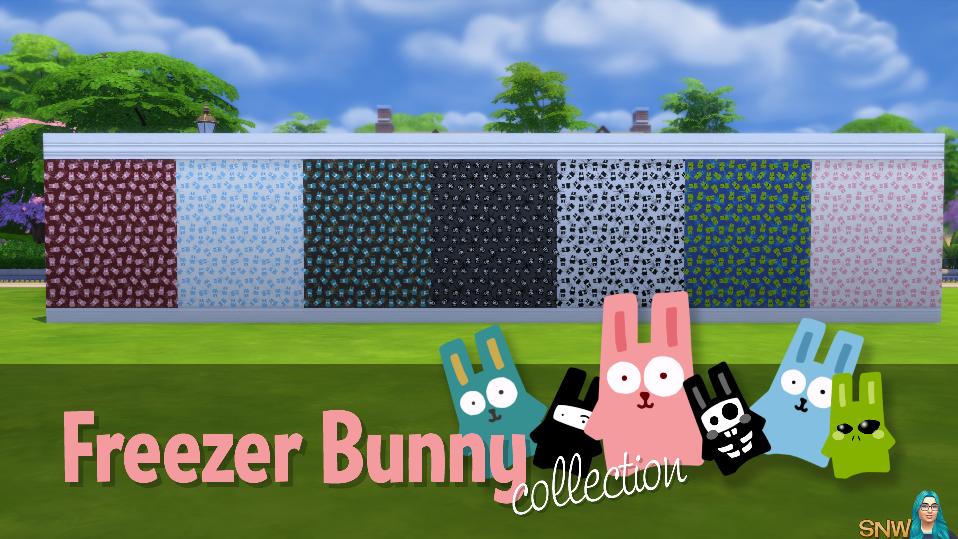 Freezer Bunny Collection: Small Bunnies/Starburst Wallpapers