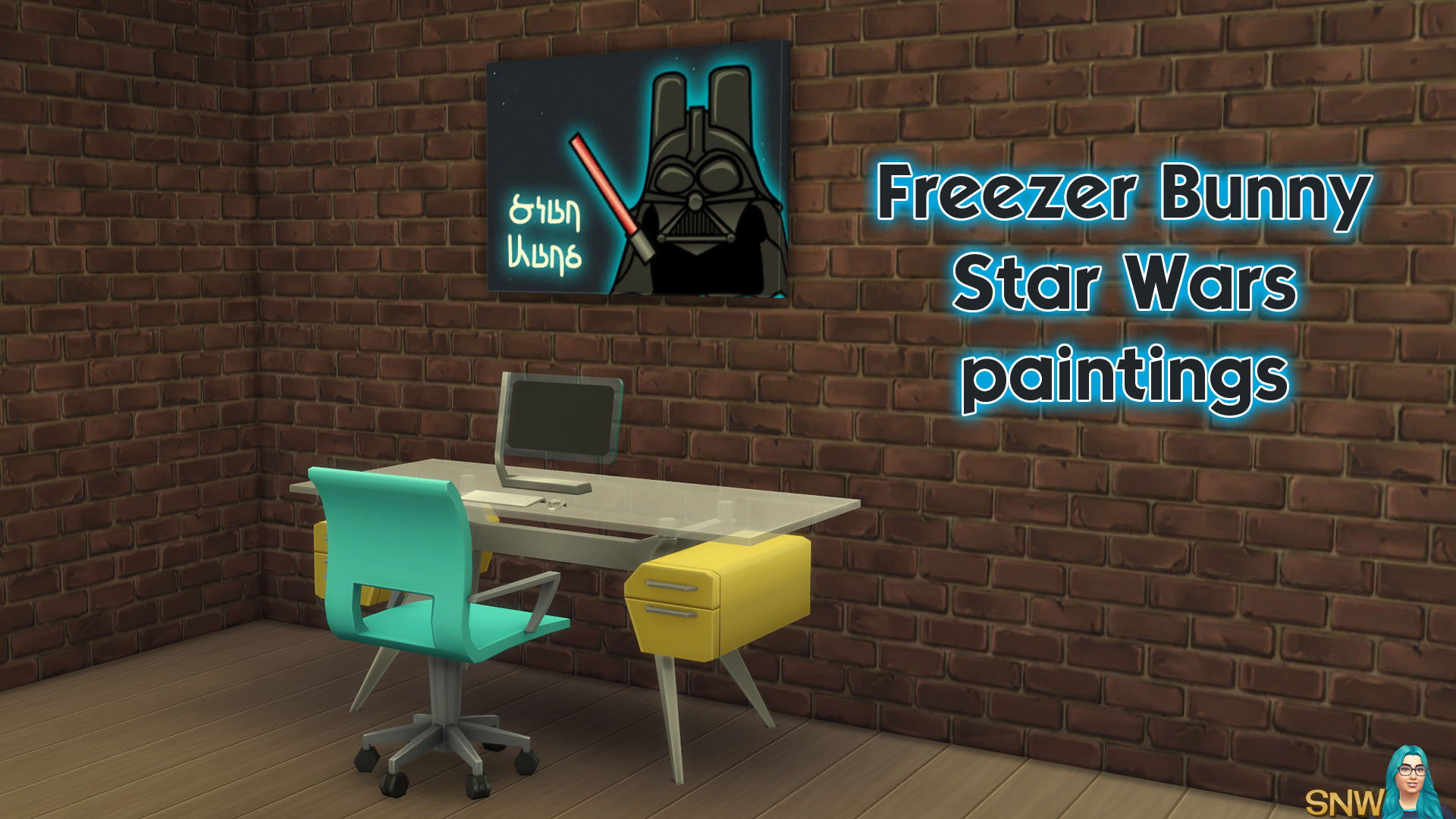 Freezer Bunny Star Wars paintings