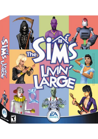 The Sims: Livin&#039; Large box art packshot