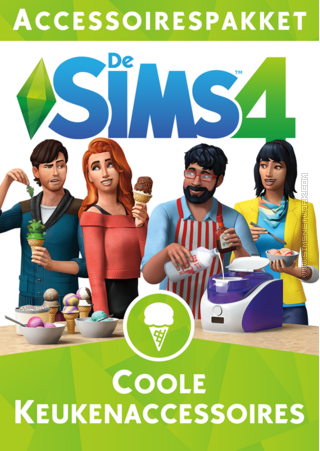 De Sims 4: Coole Keukenaccessoires old packshot cover box art