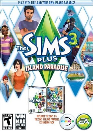 The Sims 3 Plus Island Paradise packshot box art