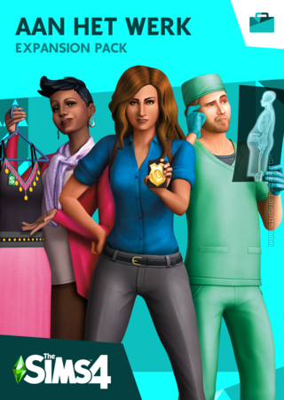 De Sims 4: Aan het Werk packshot box art