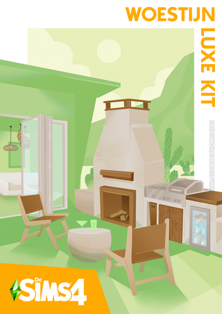 De Sims 4: Woestijn Luxe Kit cover box art packshot