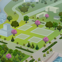 The Sims 4: Magnolia Promenade world (empty)
