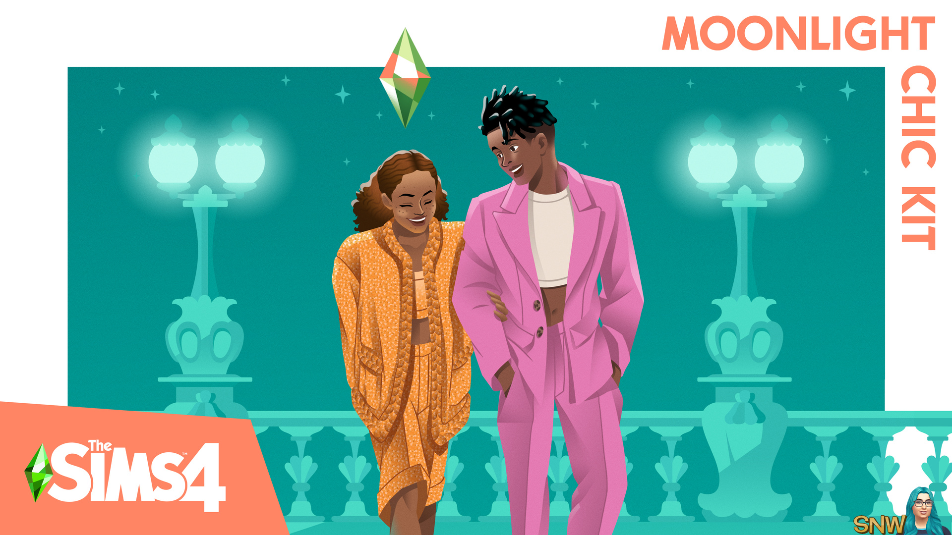 The Sims 4: Midnight Chic Kit Key Art