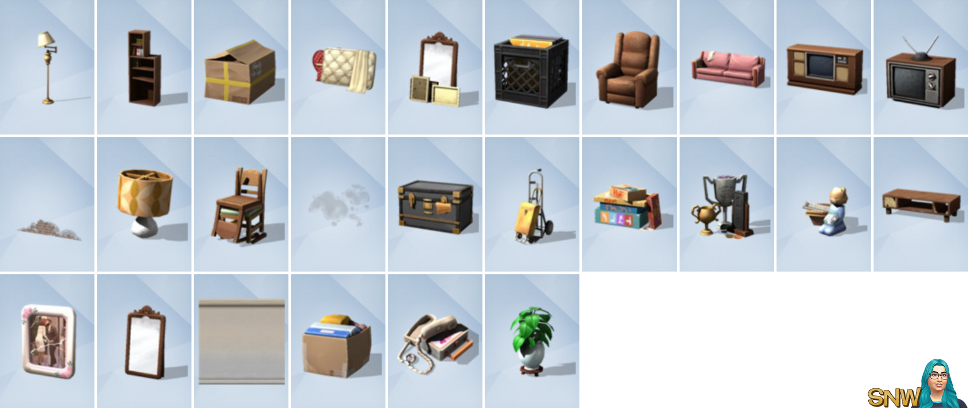 The Sims 4: Basement Treasures - Build Mode Items
